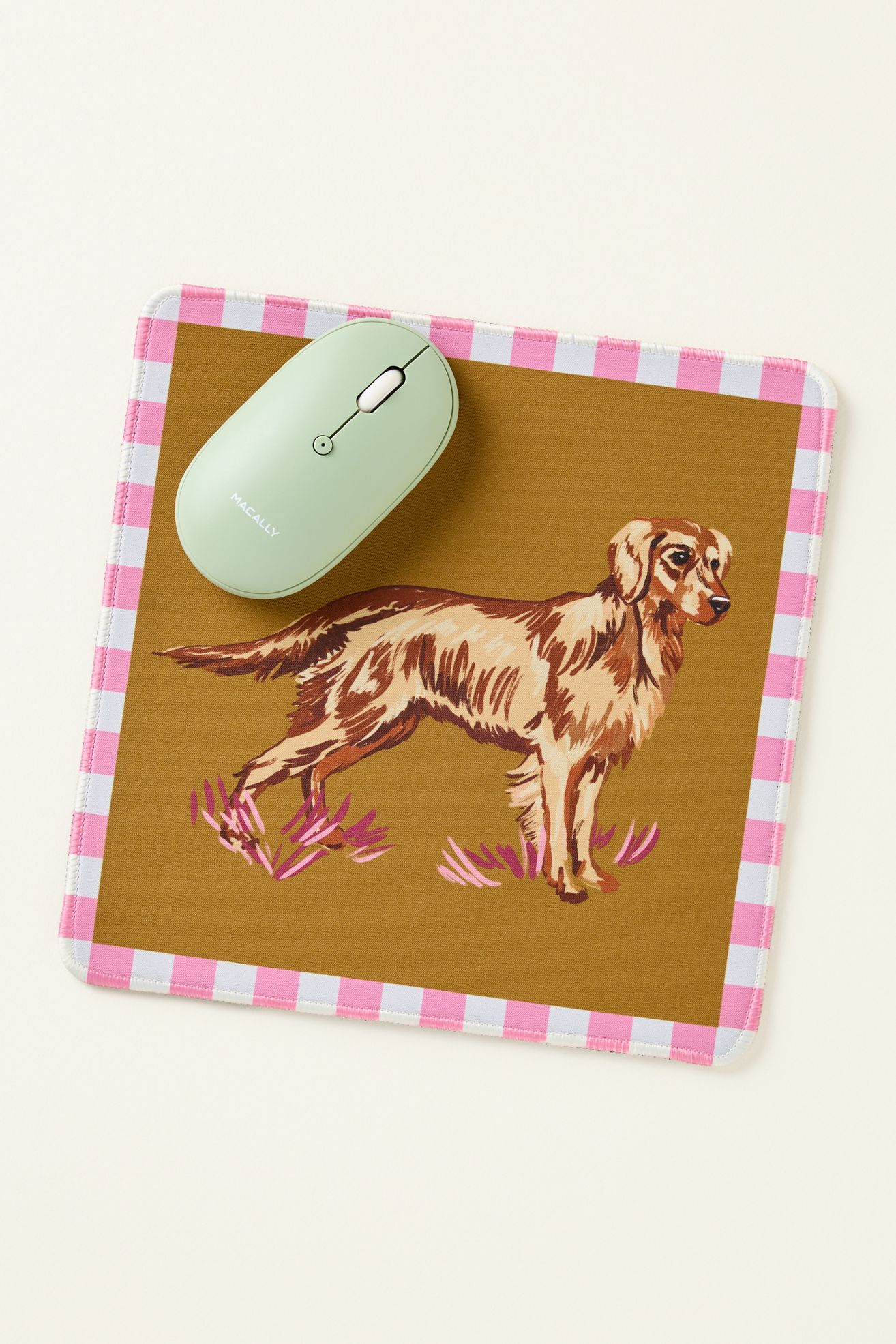 By Anthropologie Icon Desk Mousepad - Golden Retriever, Standard, One Size