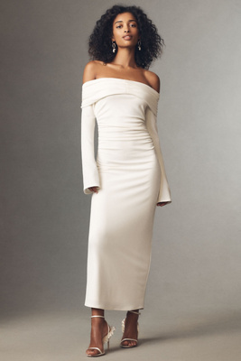 Anthropologie Ob Ls Ots Knit Maxi In White