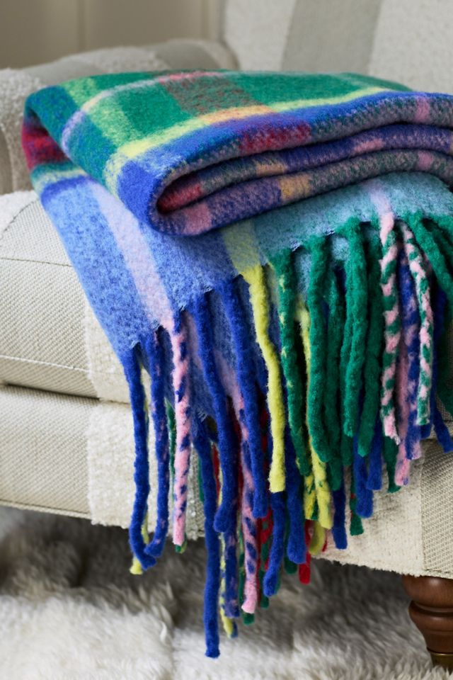 Tartan Wool Plaid Throw #3