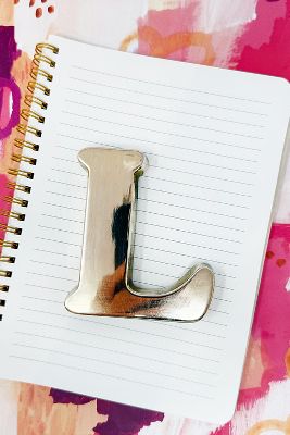 Old Flame Candle Co. Vintage Letter " L" Paperweight