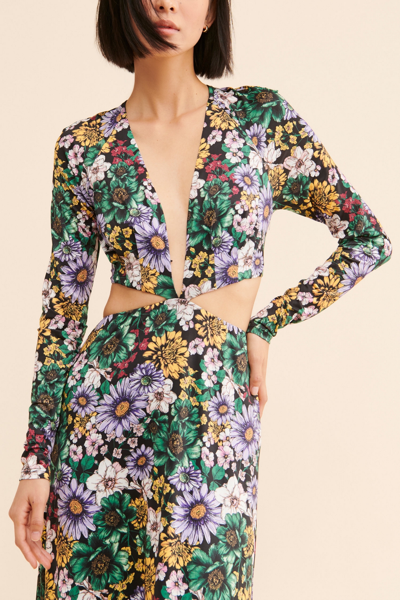 AFRM Assi Cut Out Maxi Dress