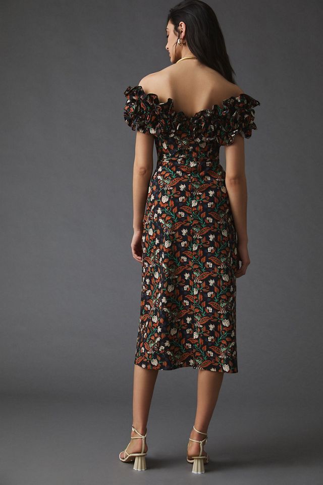 Let Me Be Floral Appliqué Dress #1