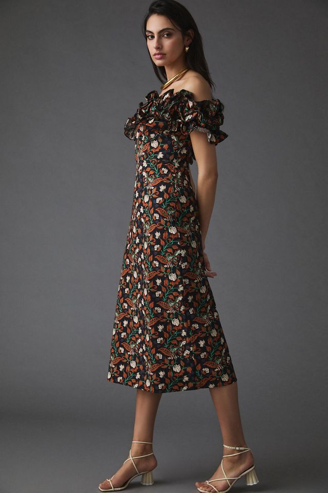 Let Me Be Floral Appliqué Dress #3
