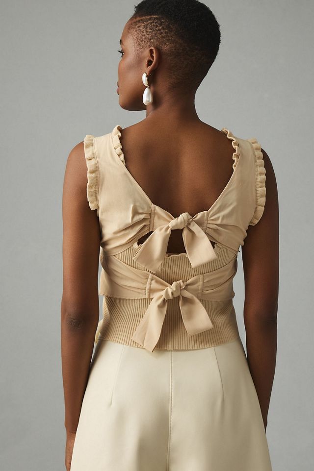 Bow-Back Sweater Tank #1