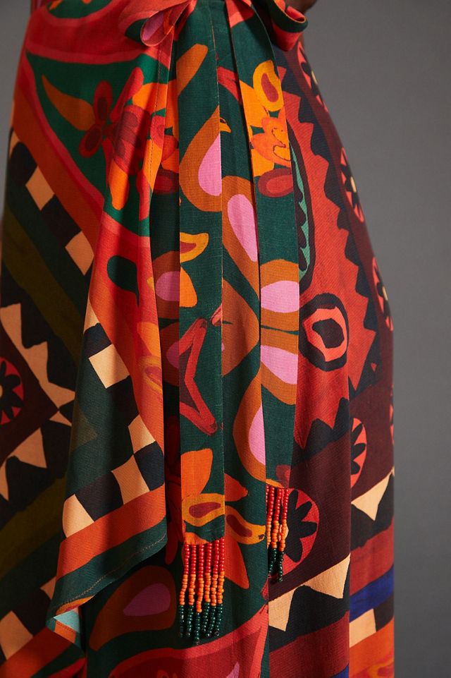 FARM Rio Hanky Wrap Midi Dress #2
