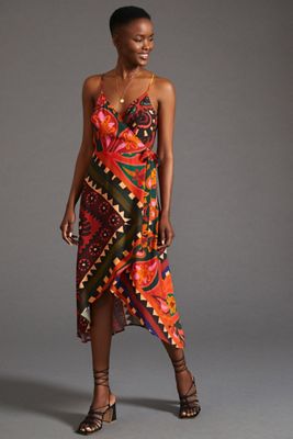 FARM Rio Hanky Wrap Midi Dress