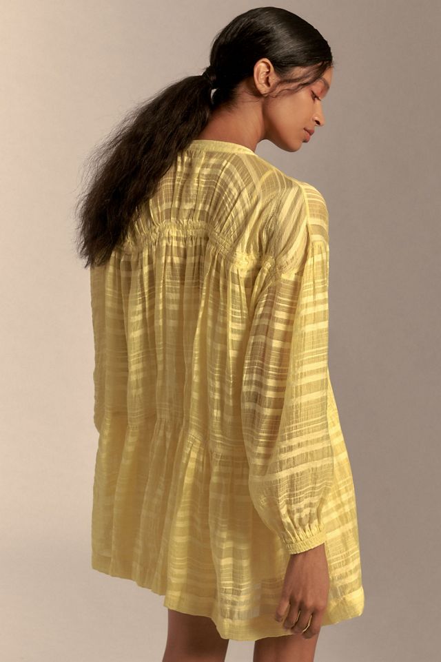 Long-Sleeve Zip-Front Mini Dress #1