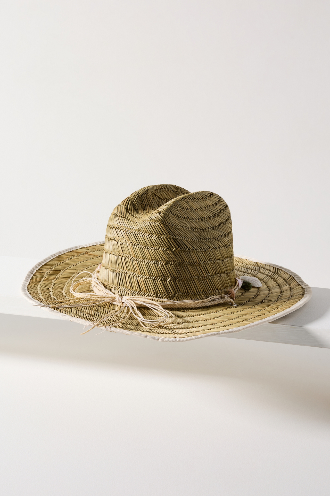 Lucky Zone Patch Lifeguard Straw Sun Hat