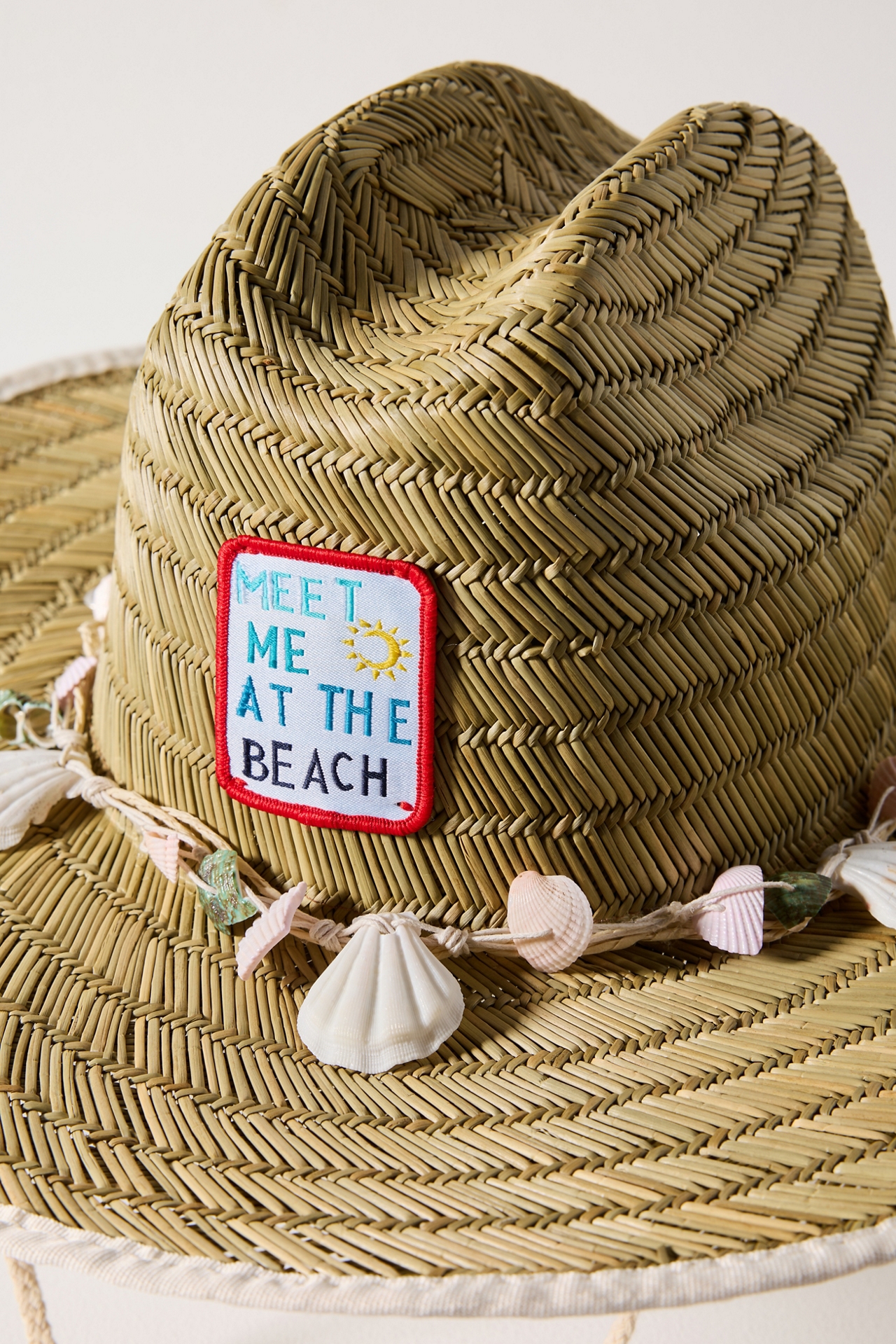 Lucky Zone Patch Lifeguard Straw Sun Hat