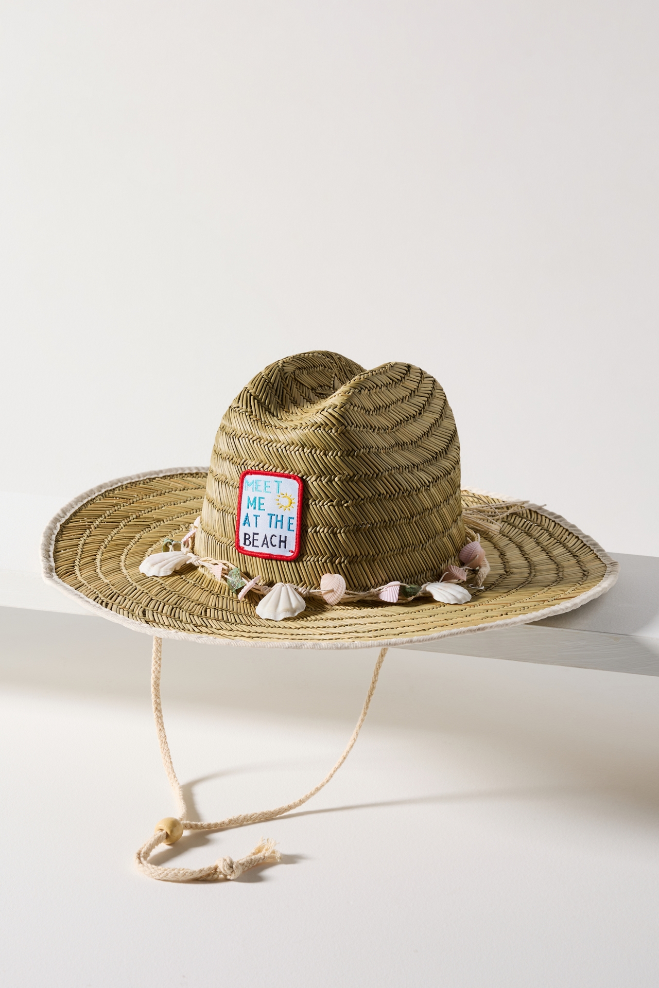 Lucky Zone Patch Lifeguard Straw Sun Hat