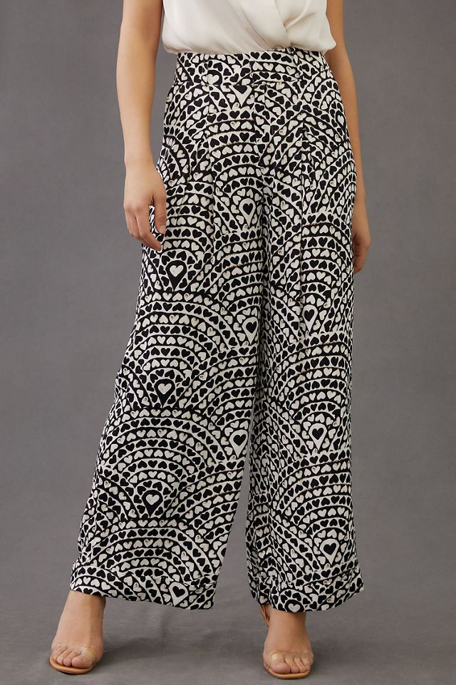 FARM Rio Pleated Front Wide-Leg Pants #3