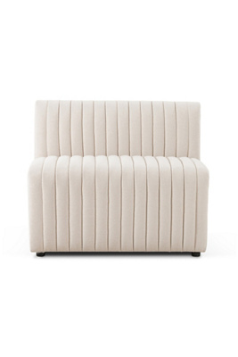 Anthropologie Alexander Performance Modular Dining Banquette Chair And A Half In White