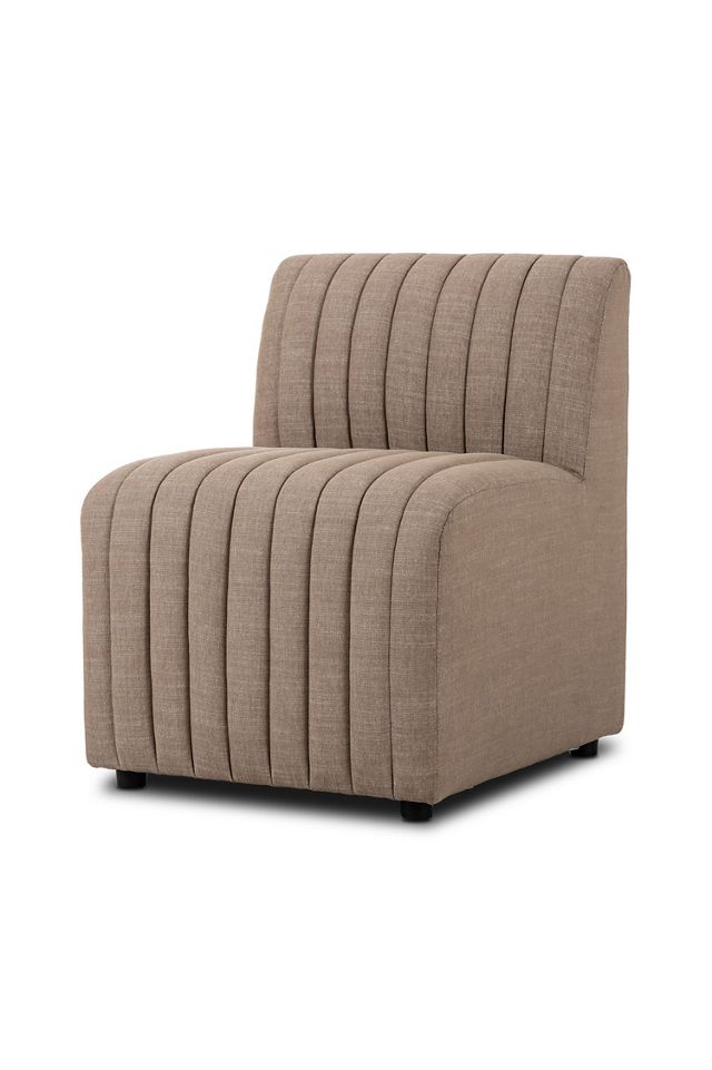 Alexander Performance Linen Modular Dining Banquette Armless Chair #1
