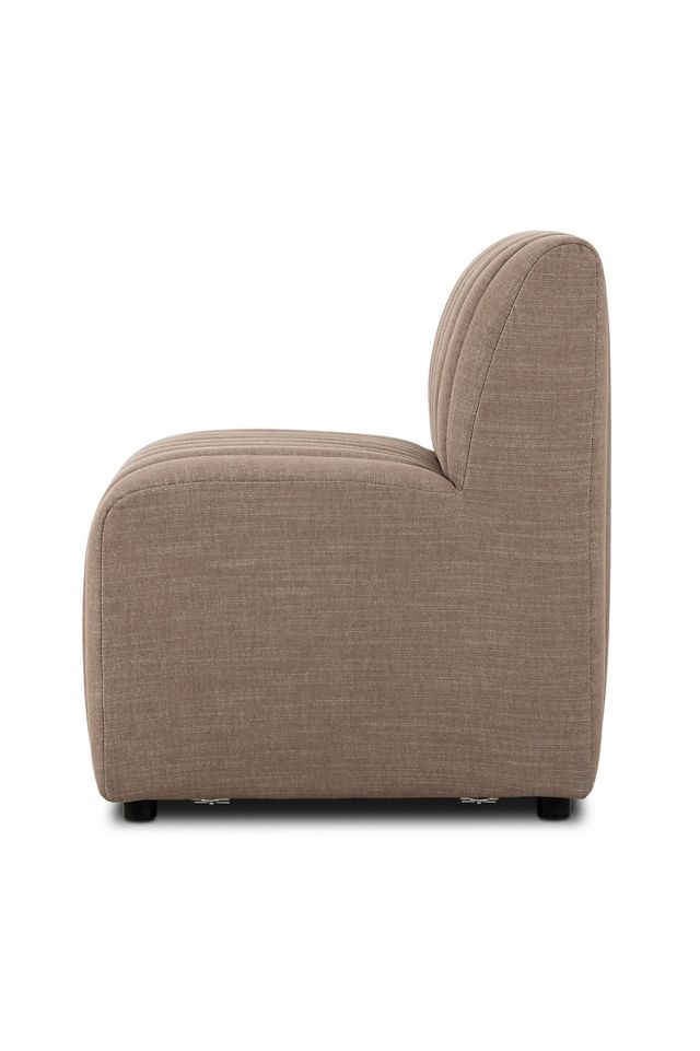 Alexander Performance Linen Modular Dining Banquette Armless Chair #2