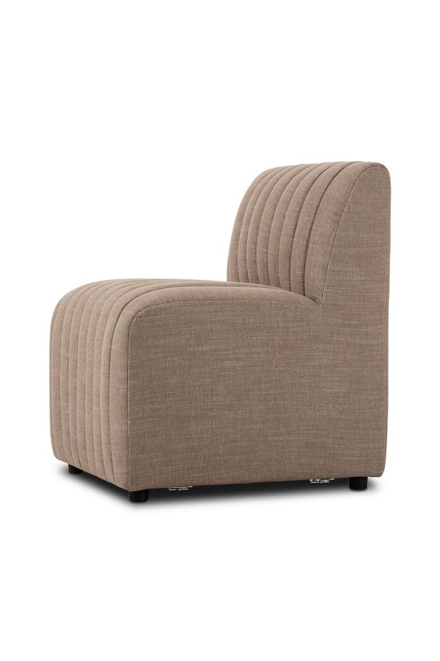 Alexander Performance Linen Modular Dining Banquette Armless Chair #3