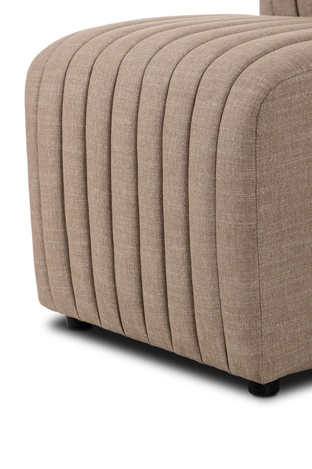 Alexander Performance Linen Modular Dining Banquette Armless Chair #5