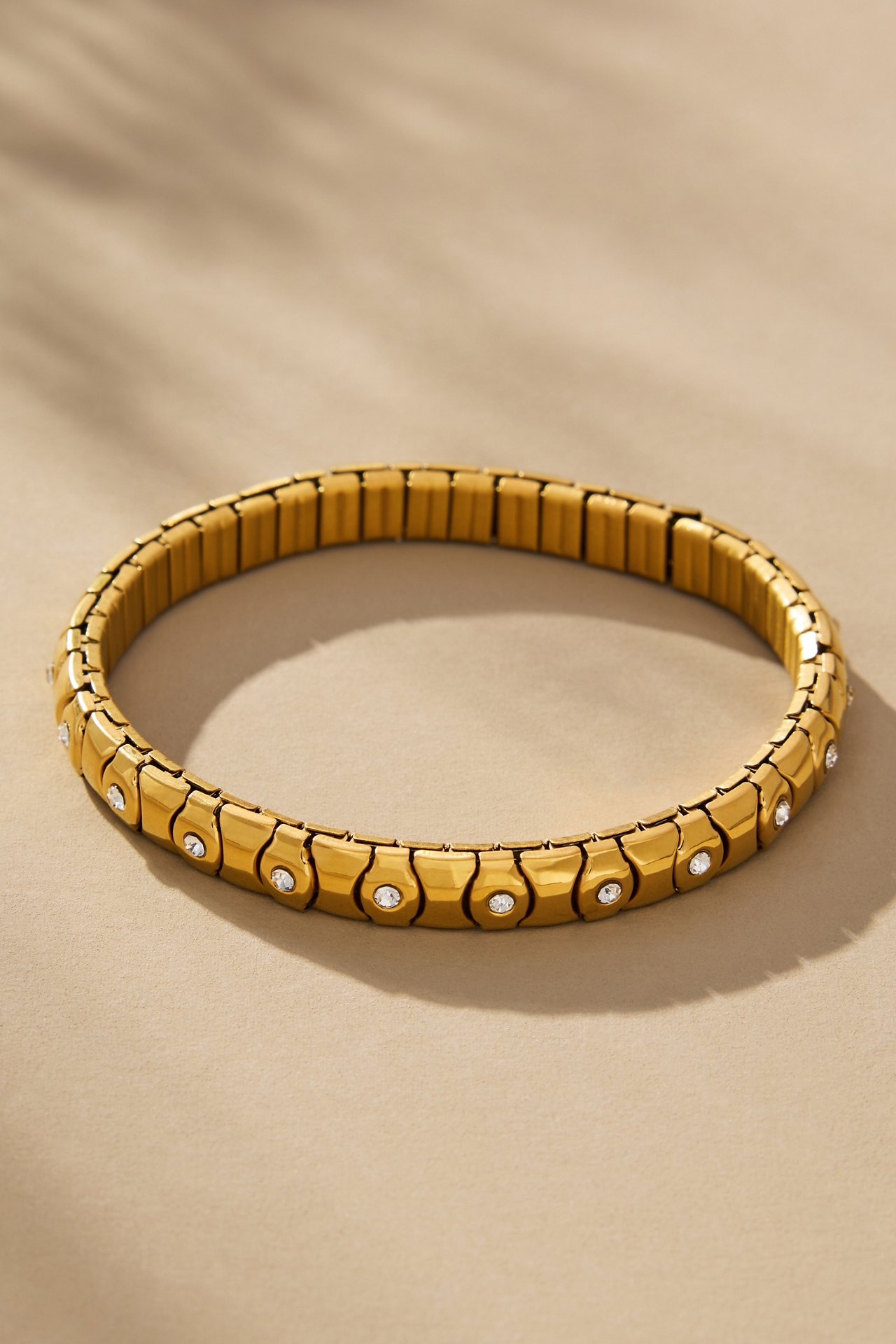 Wide Twisted Stretch Bracelet