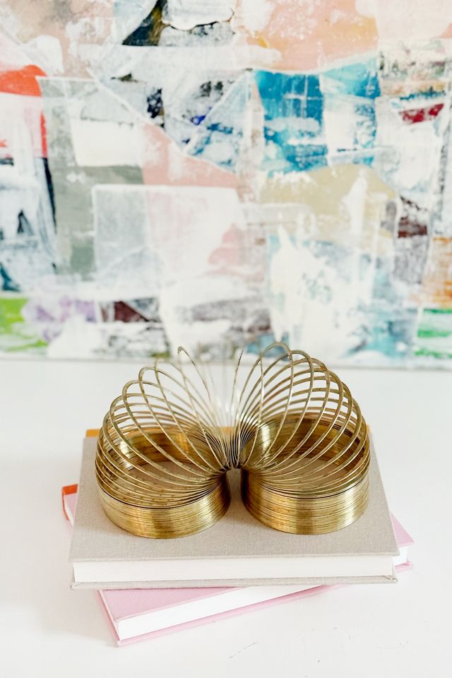 Old Flame Candle Co. Vintage 1980s Brass Slinky Toy #3