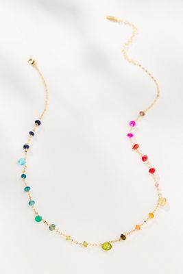Multi Beaded Short Necklace