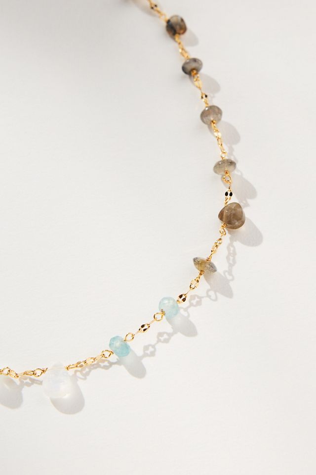 Multi Beaded Short Necklace #1