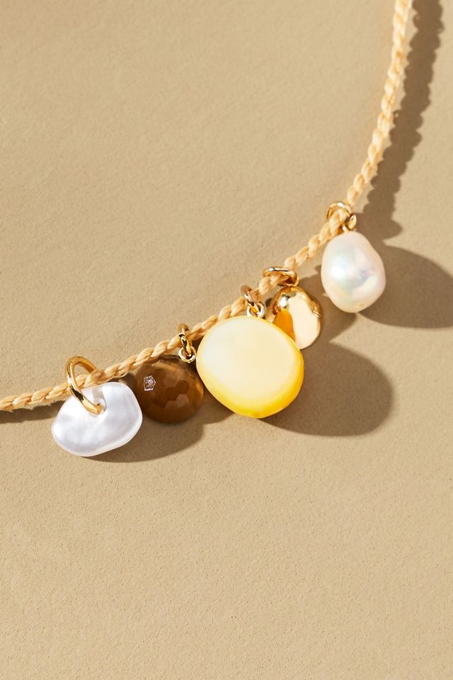 Thin Rope Chain Multi Charm Necklace #1