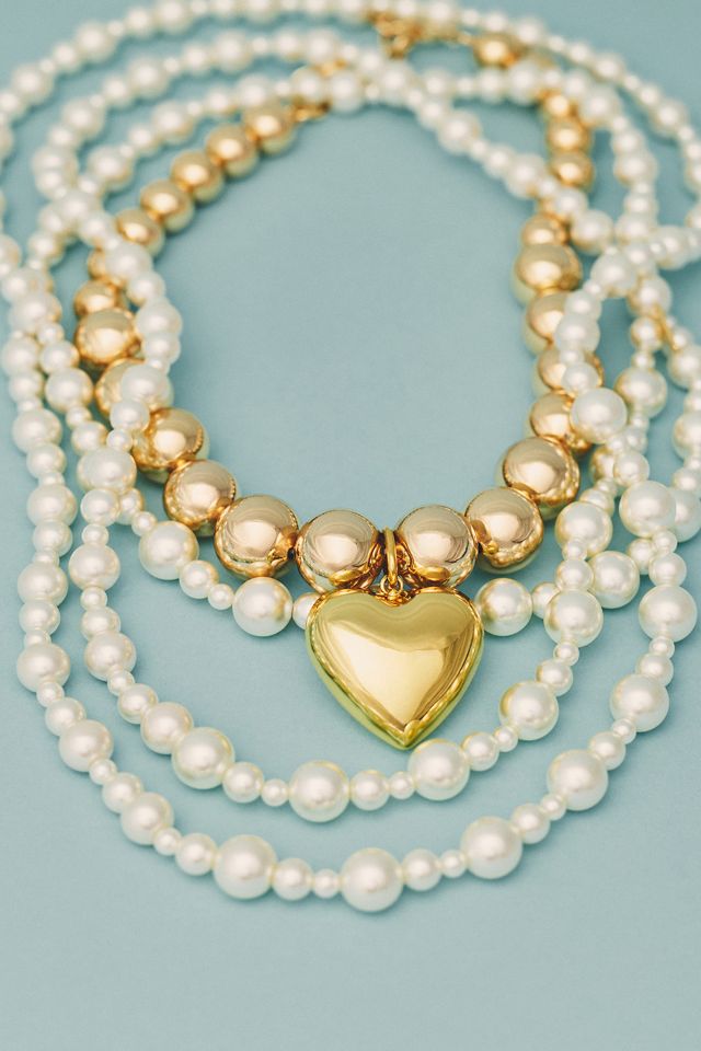 Pearl Wrap Necklace #4