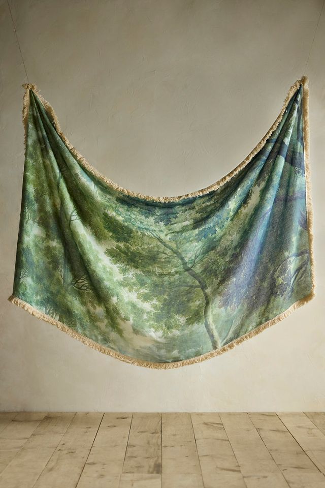 Forest Tapestry Linen Tablecloth #2