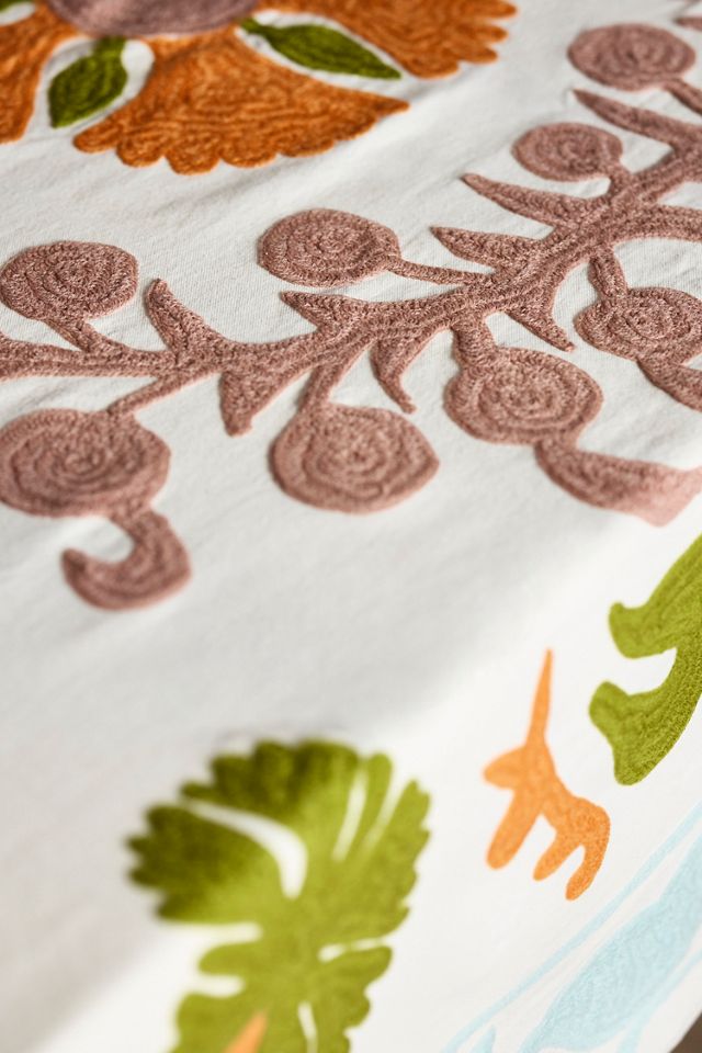 Autumn Crewelwork Tablecloth #1