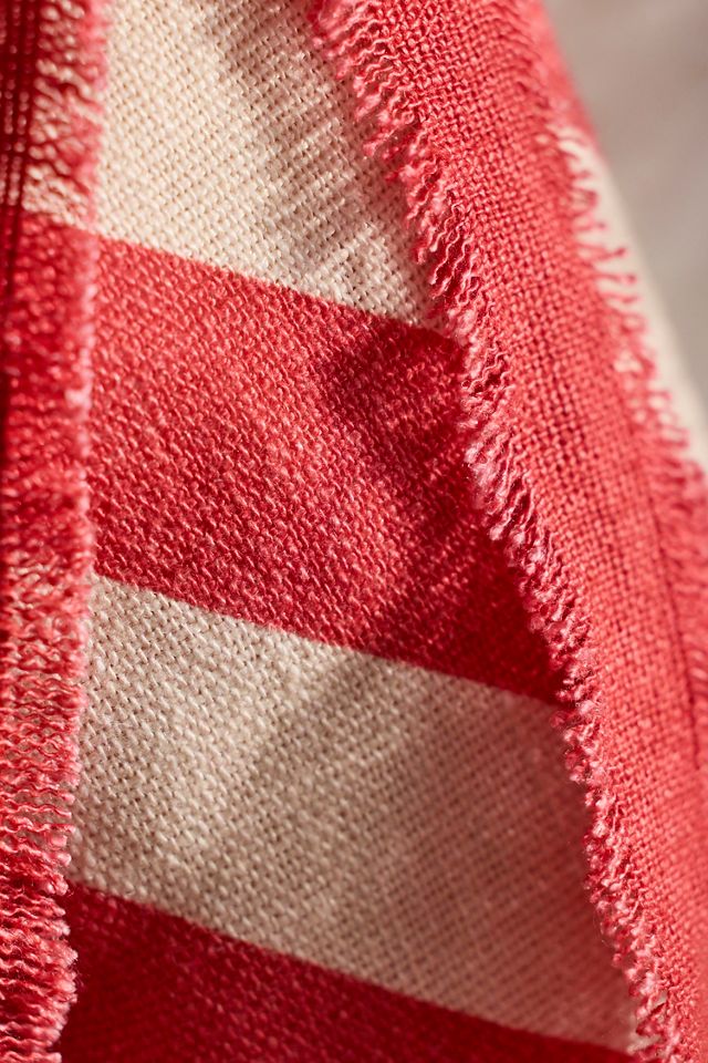 Candy Stripe Linen Stocking #1