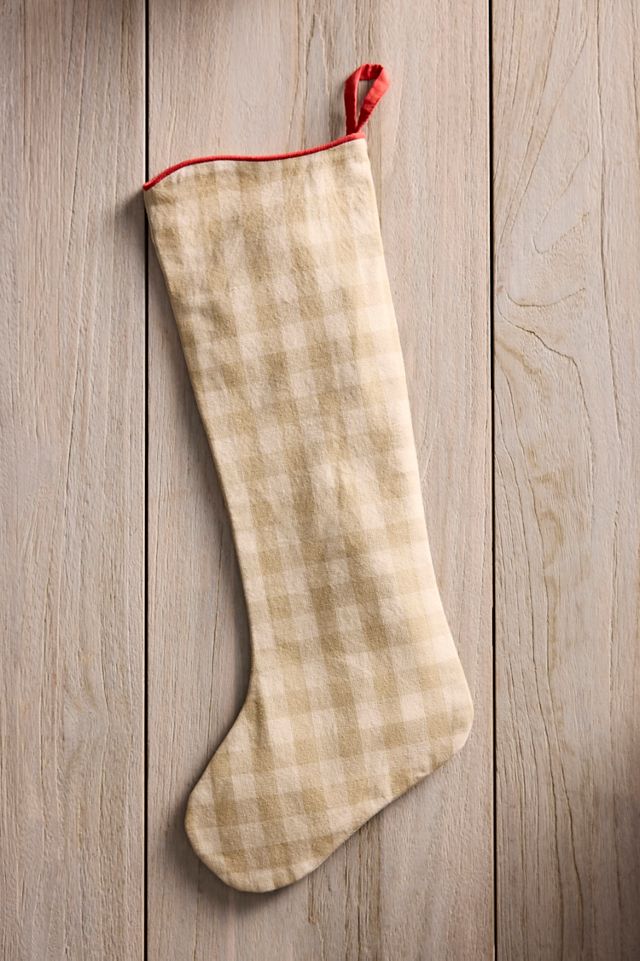Gingham Cotton Stocking #2