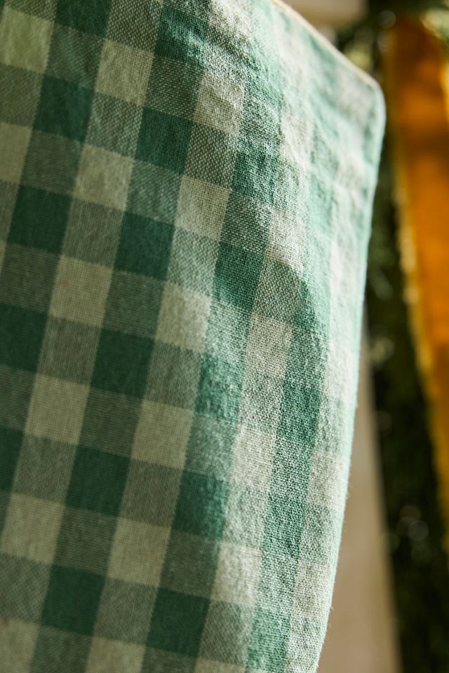 Gingham Cotton Stocking #1