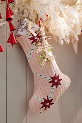 Patchwork Quilt Cotton Stocking