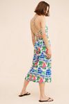FARM Rio Carioca Posters Linen Blend Midi Dress