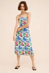 FARM Rio Carioca Posters Linen Blend Midi Dress