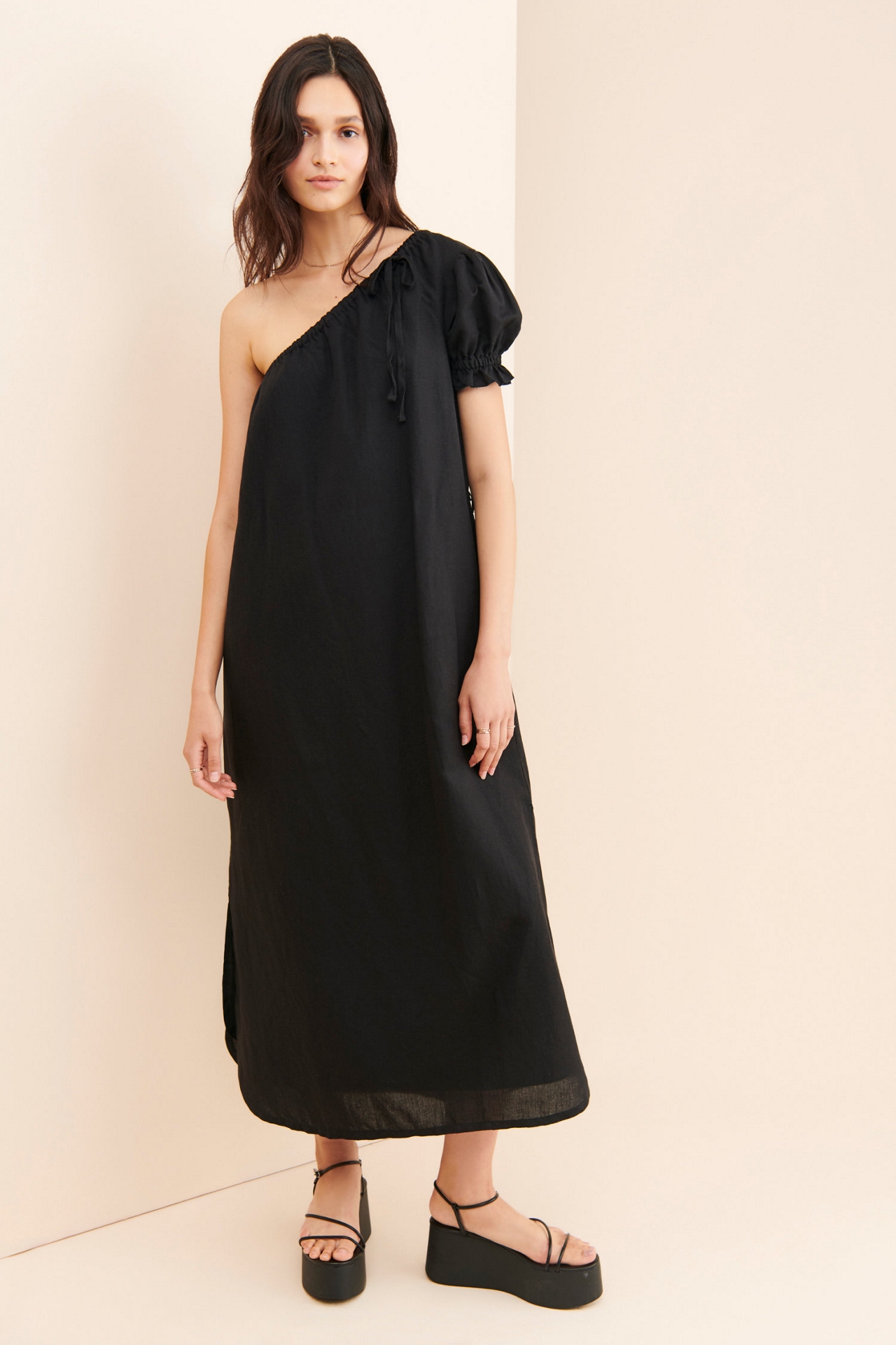 Saint Helena One Shoulder Maxi Dress