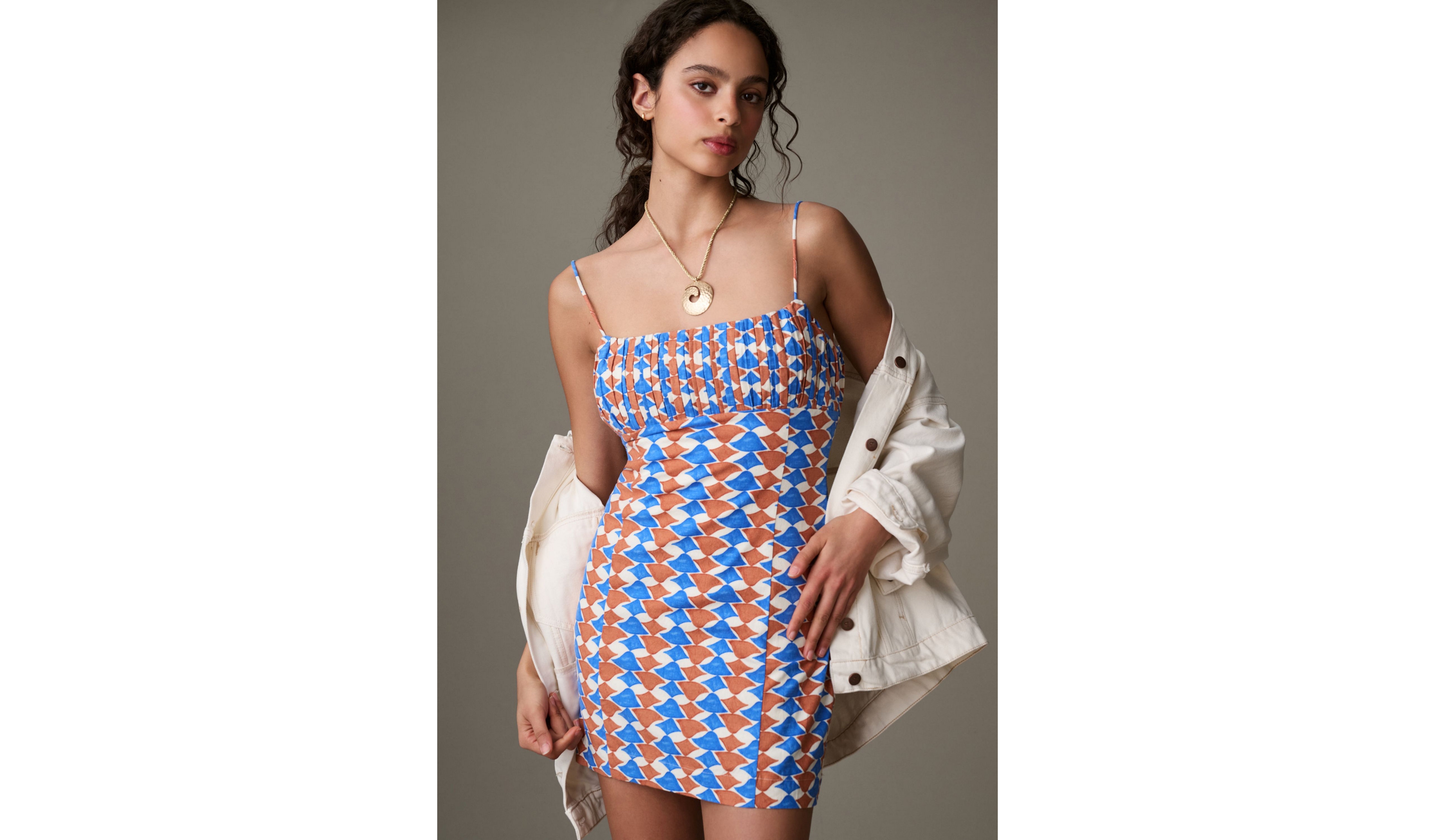 Maeve The Ophelia Sleeveless Linen Slim Mini Dress