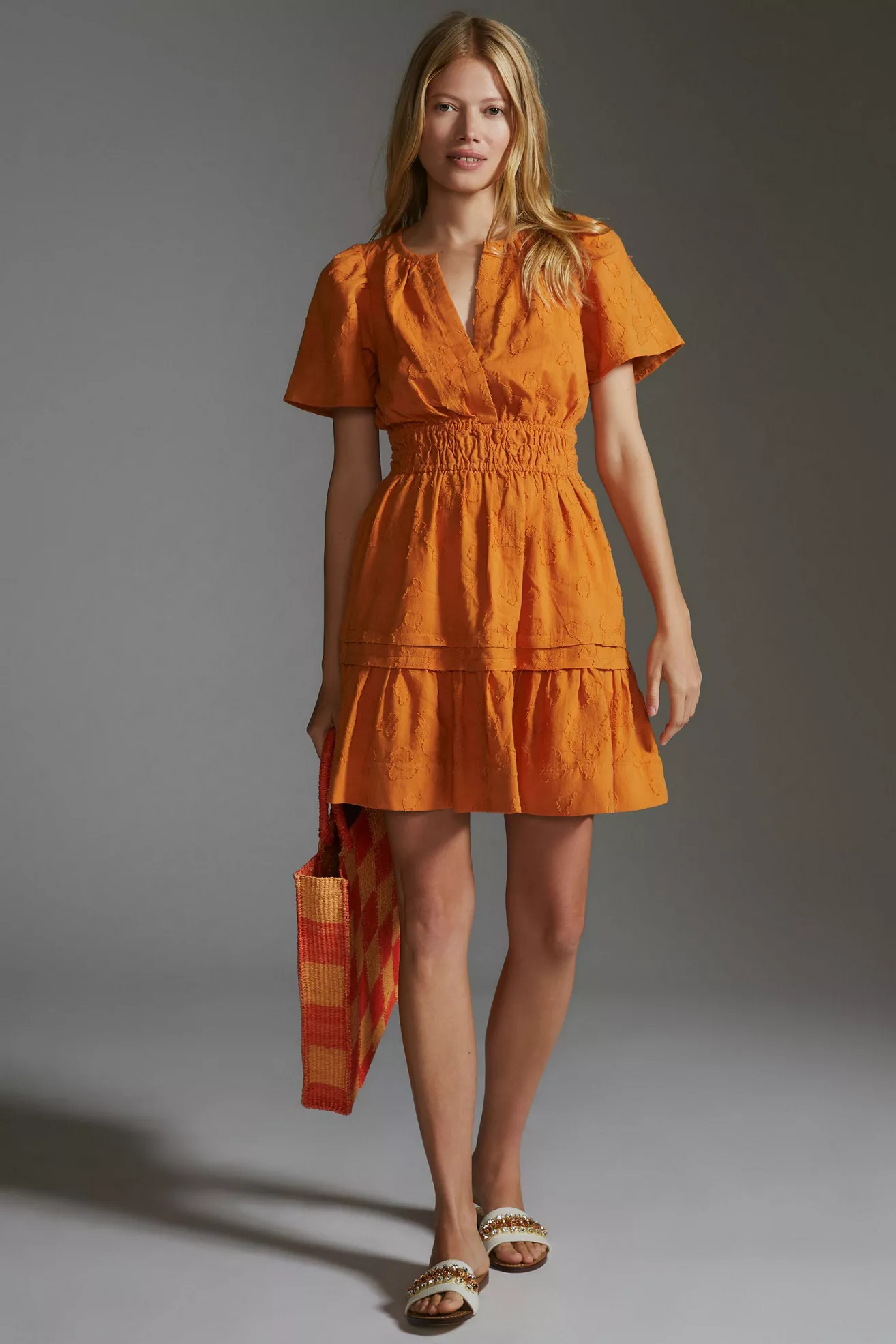 The Somerset Textured Mini Dress - thumbnail 4