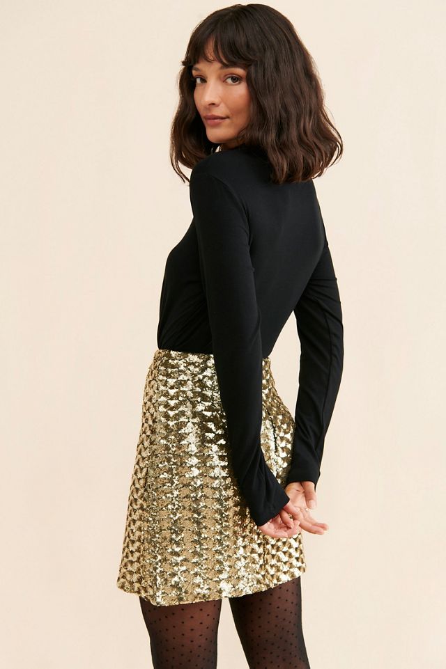 Hutch Pepper Sequined Skirt #1