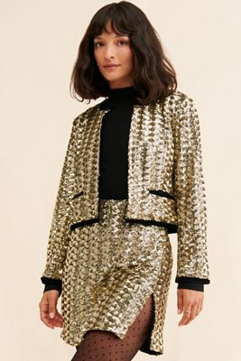 Hutch Pepper Sequined Skirt