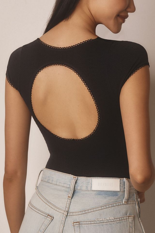 Seamless Pointelle Bodysuit #1