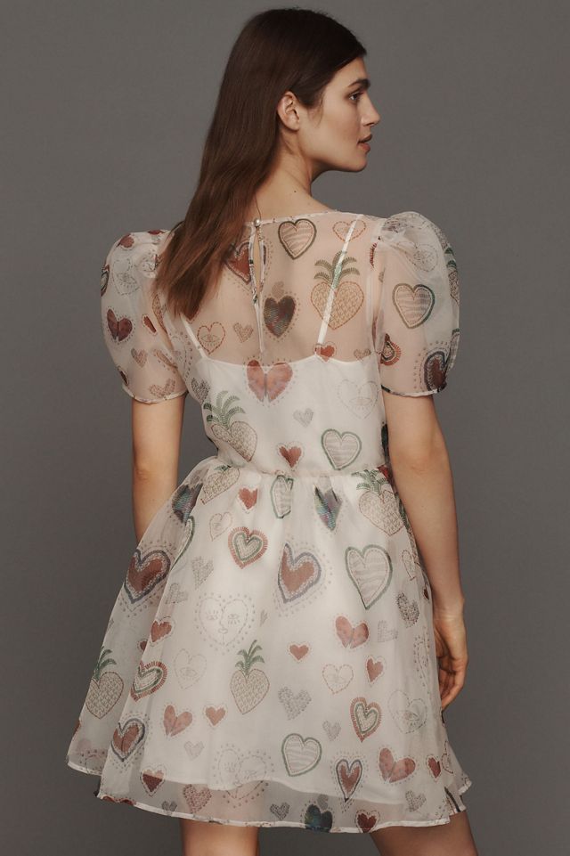 FARM Rio Carioca Posters Linen Blend Midi Dress