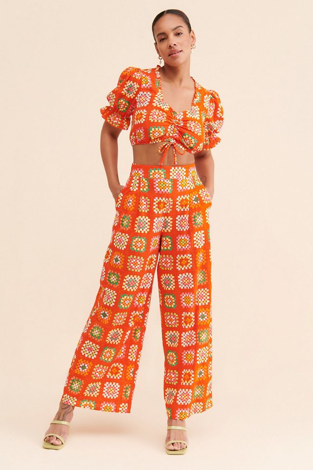 Rachel Antonoff Snyder Printed Crop Top #3
