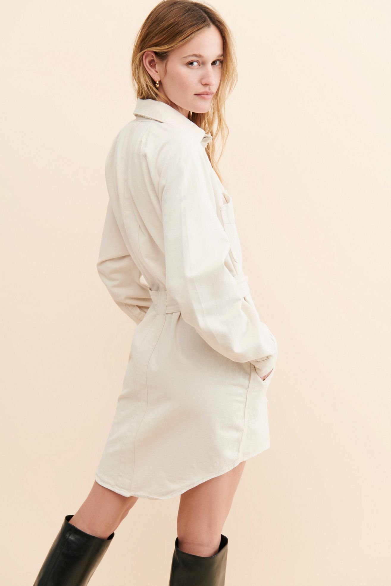 Hudson Oversized Denim Shirt Dress