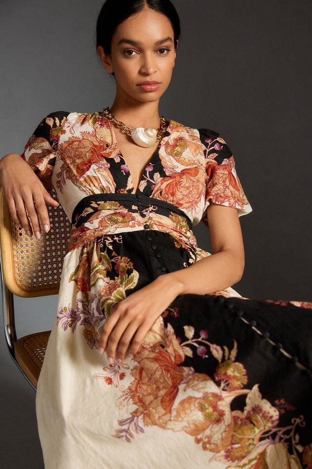 The Catalina Button-Front Dress | Anthropologie