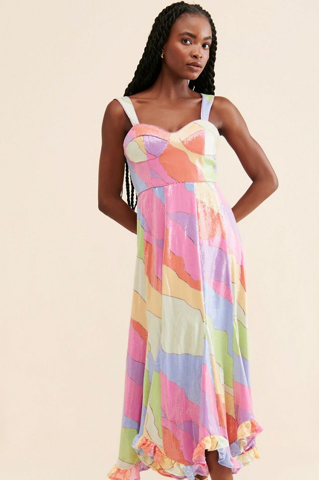 Hutch Sequin Bustier Dress #3