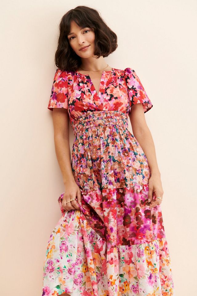 Kachel Mixed Floral Print Midi Dress #3