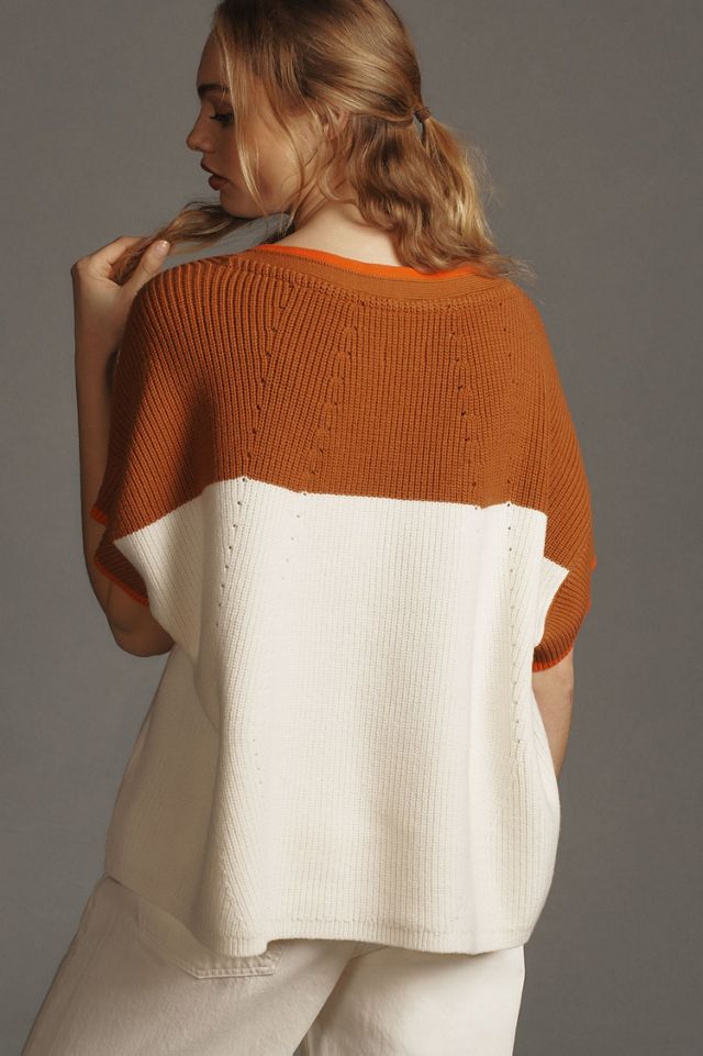 Maeve V-Neck Sweater Tee #1