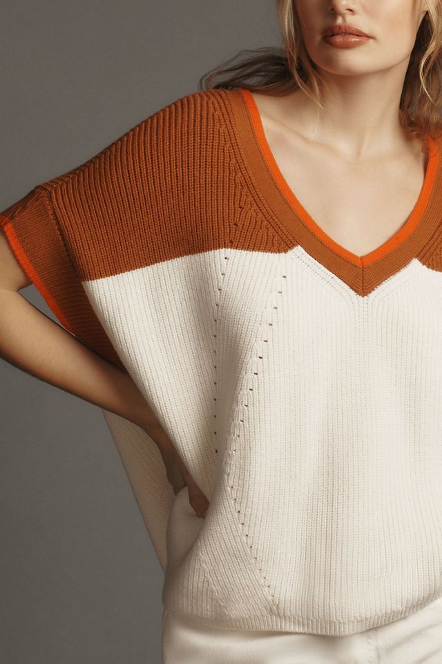 Maeve V-Neck Sweater Tee #2