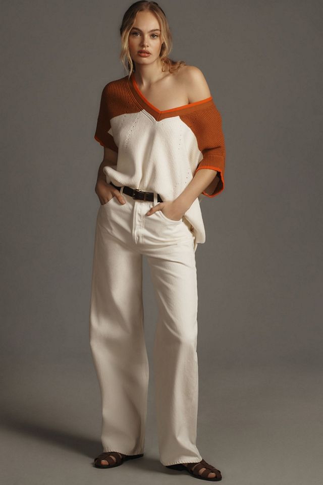 Maeve V-Neck Sweater Tee #3