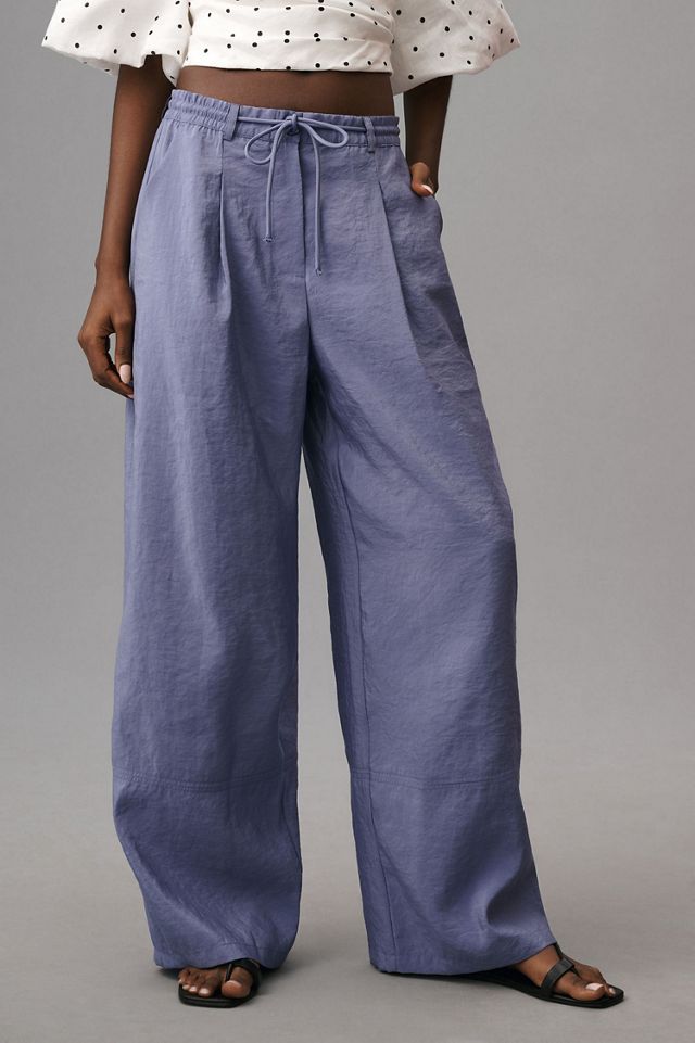 Maeve Seamed Wide-Leg Track Pants #3